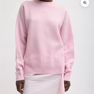 Tibi Boiled Wool Crewneck Easy Pullover Large